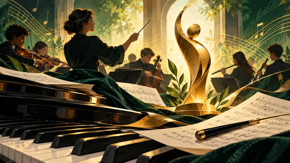 Editorial illustration for 2027 Music Educator Award announces its semifinalists