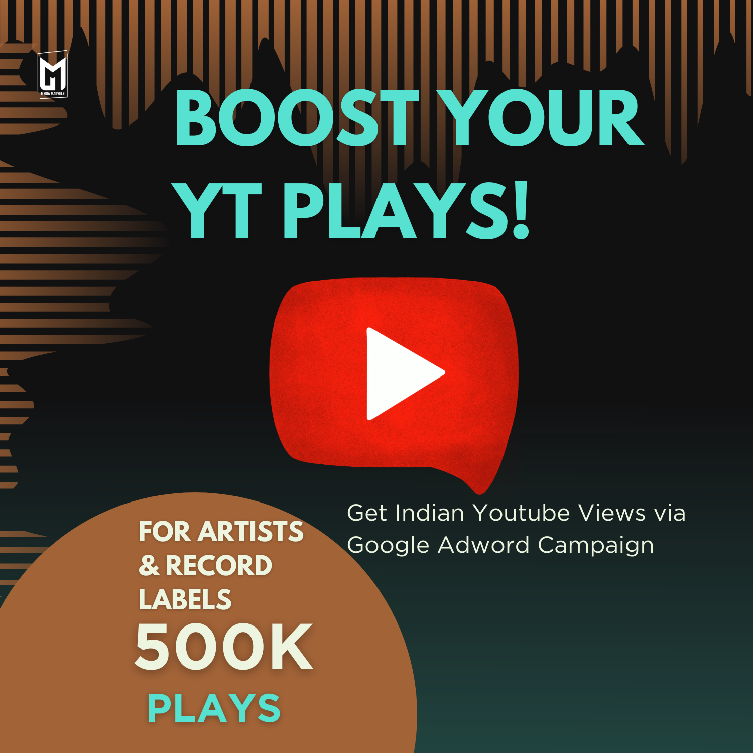 YT 500k Indian Adword Views